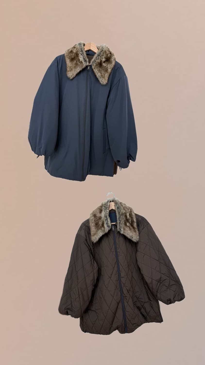 Amomento Quilted Reversible Jumper 상품이미지2