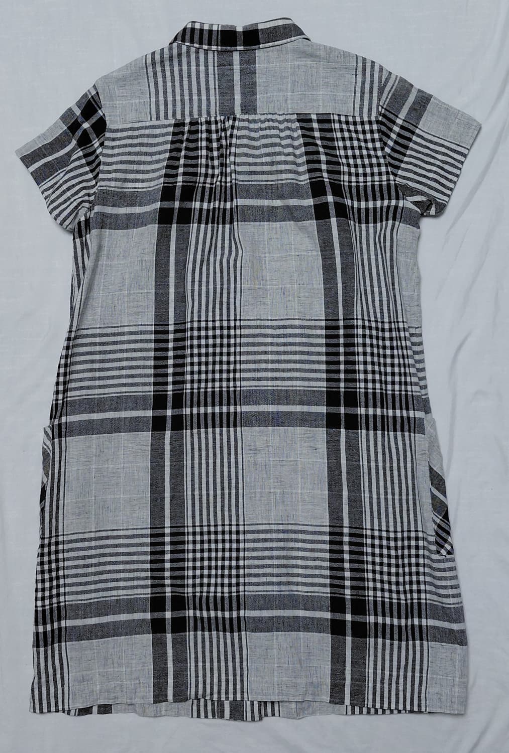 에이글(AIGLE) 빈티지 체크 원피스 (린넨 혼방 / M사이즈) 상품이미지9