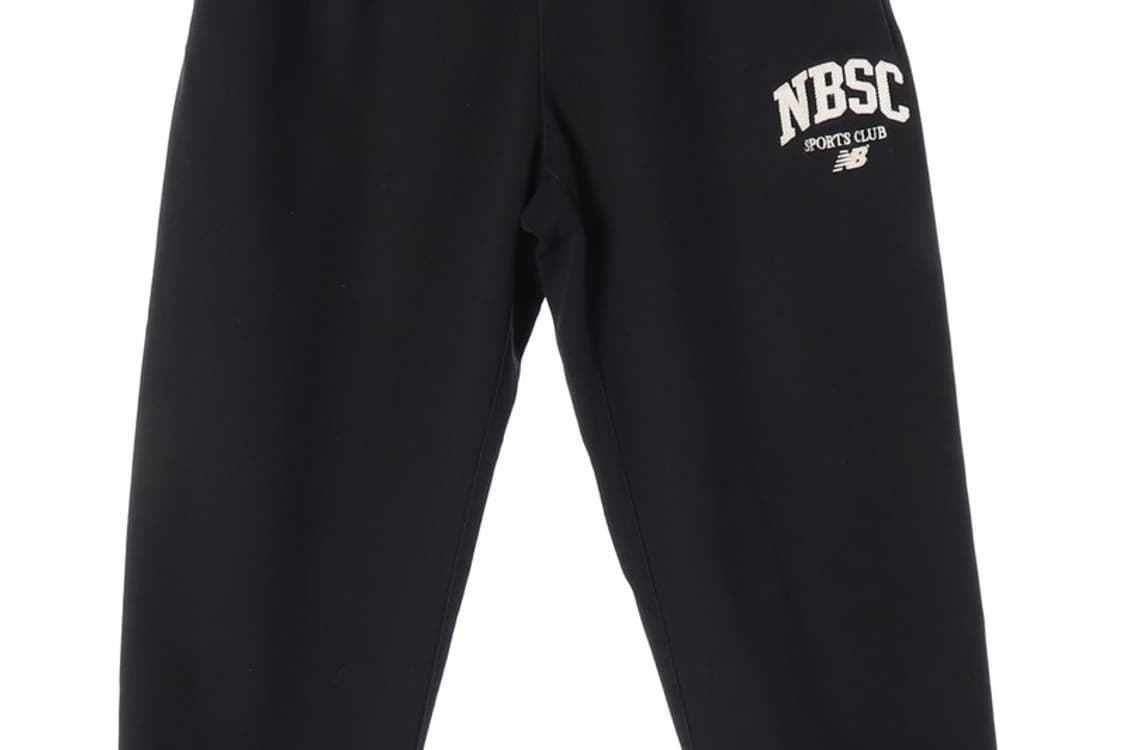 뉴발란스 NBSC 스포츠 클럽 로고 조거 팬츠 블랙 85 상품이미지4