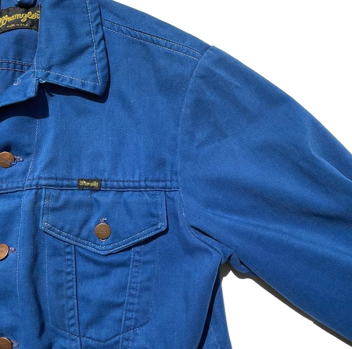1970s Wrangler 랭글러 코튼 인디고 트러커 상품이미지5