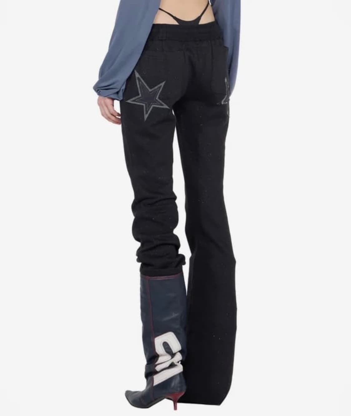 스컬프터 글리터 부츠컷 팬츠 s 상품이미지1