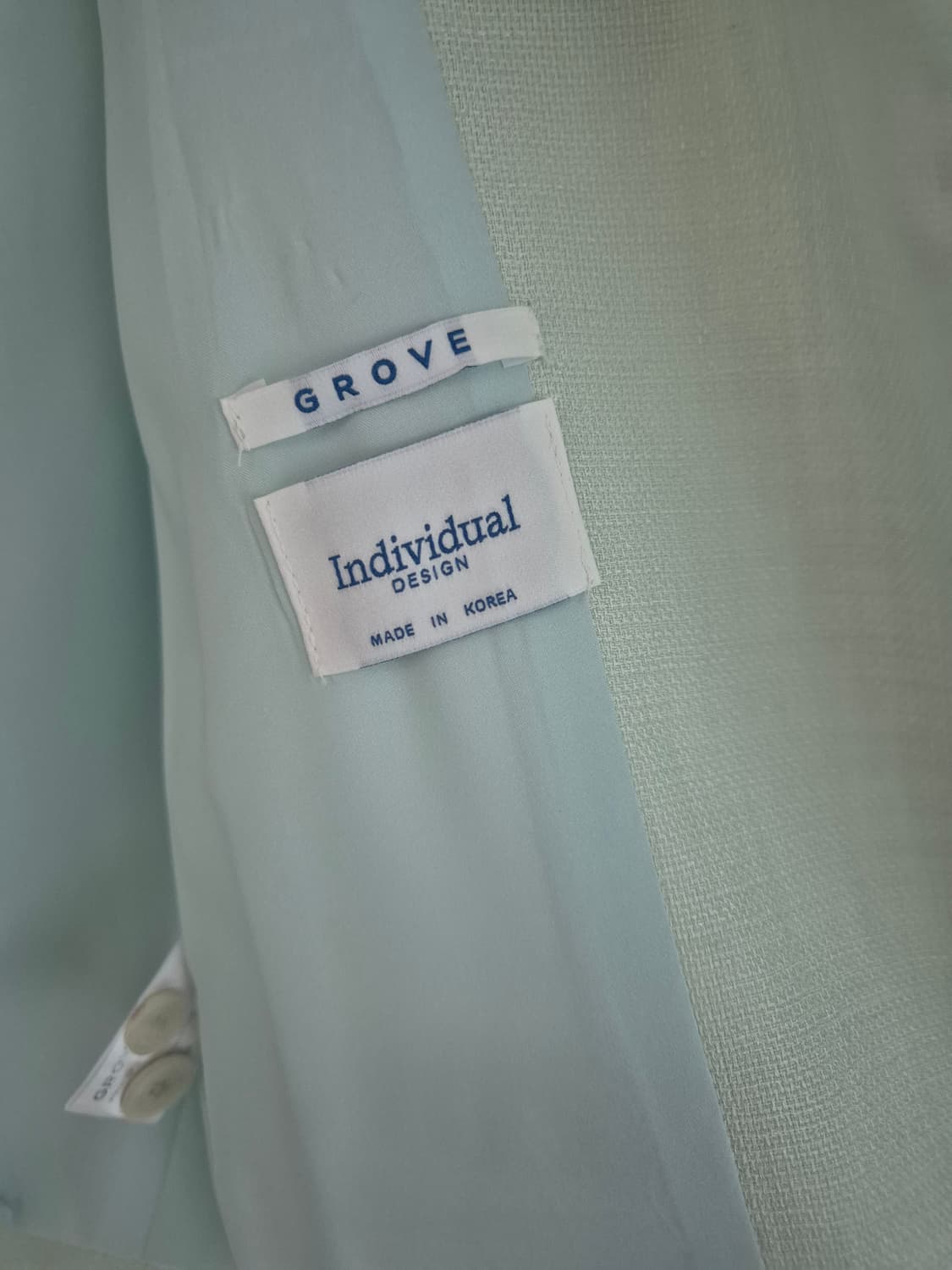 그로브 민트그린 반팔 쟈켓 상품이미지2