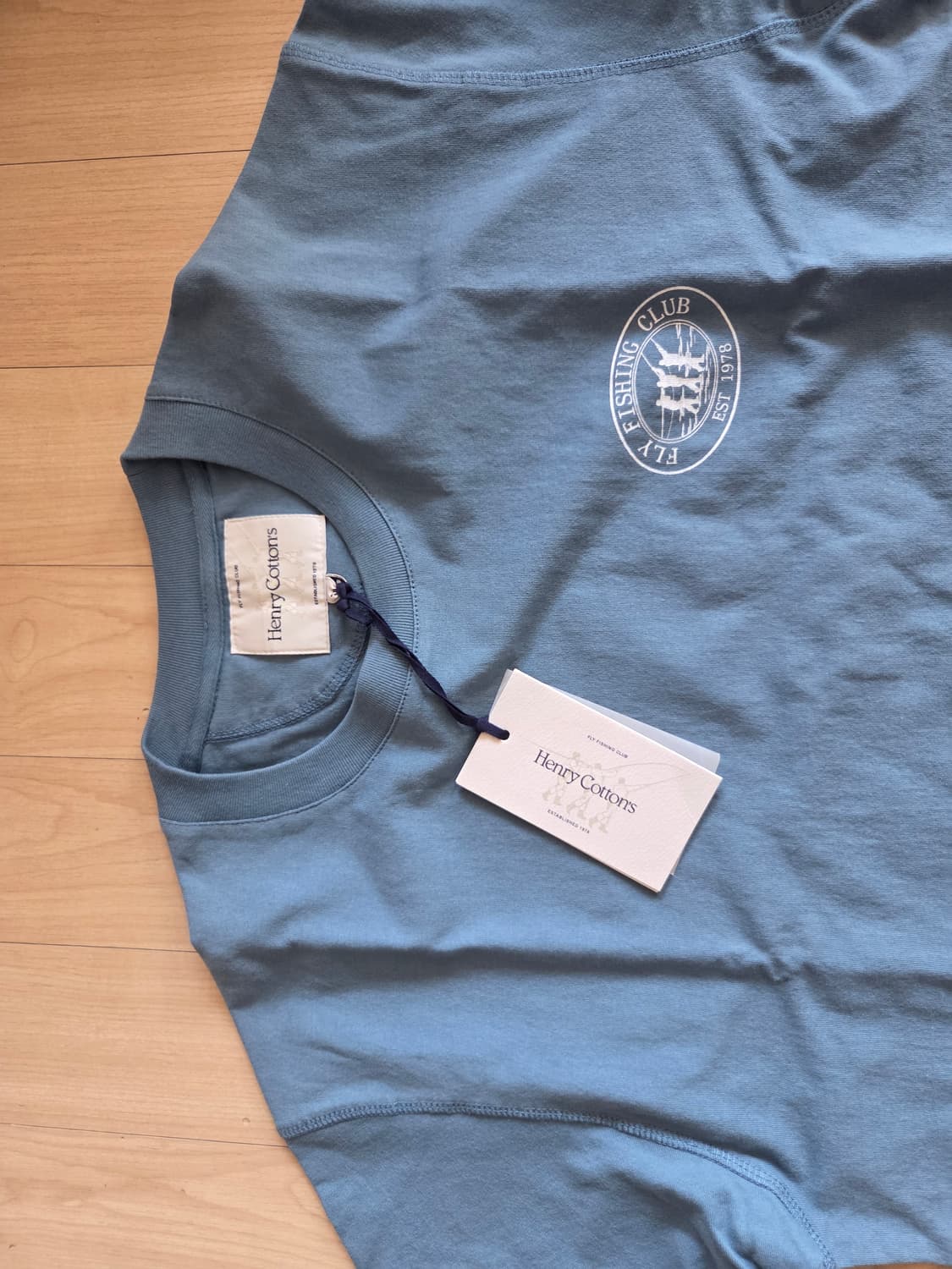 헨리코튼 FFC 반팔티셔츠 105 블루 새상품 상품이미지2