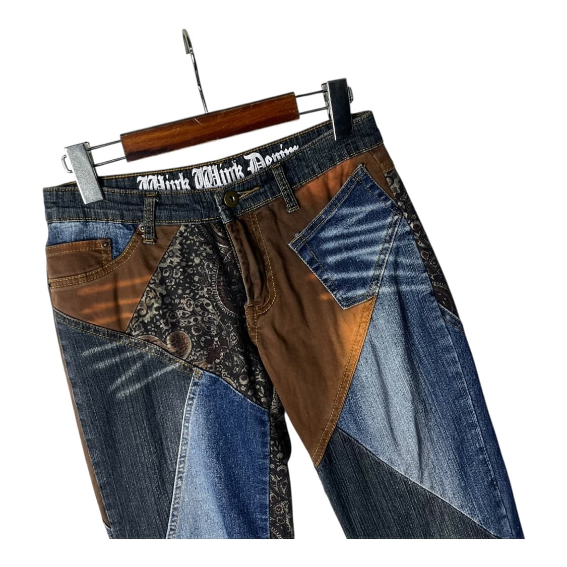 [JPN] 재팬 빈티지 리워크 판넬 부츠컷 데님팬츠 상품이미지3