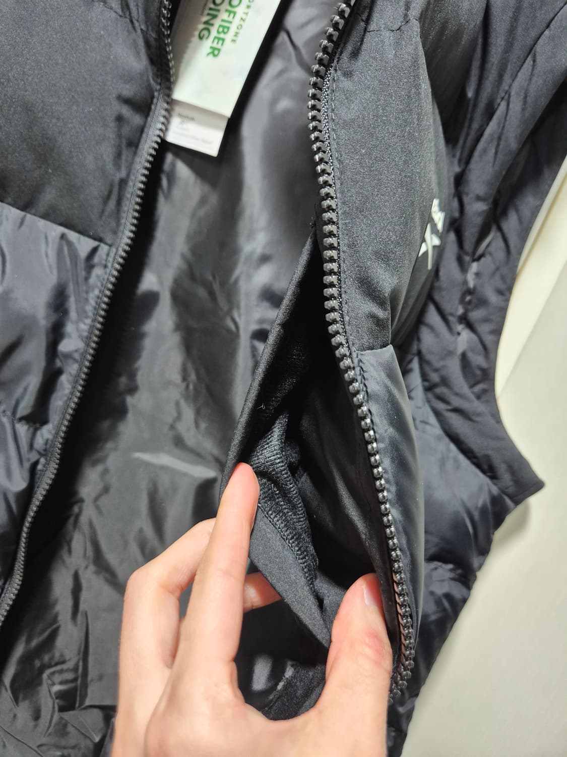 (세일)(새상품)리복 블랙 패딩 조끼 상품이미지8