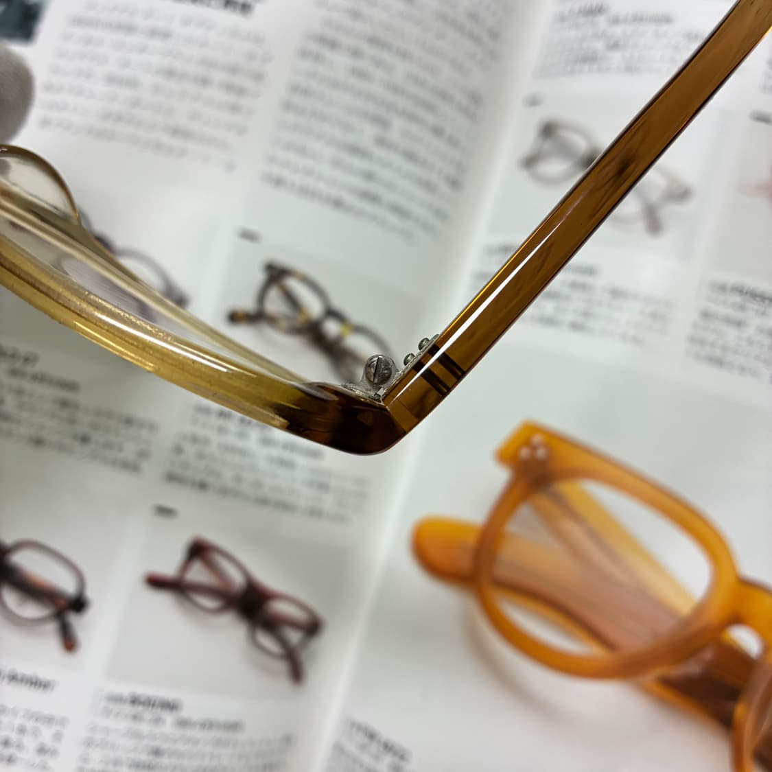 角矢甚治郎作 카도야 진지로우 사쿠 셀룰로이드 일본 뿔테 안경 상품이미지4
