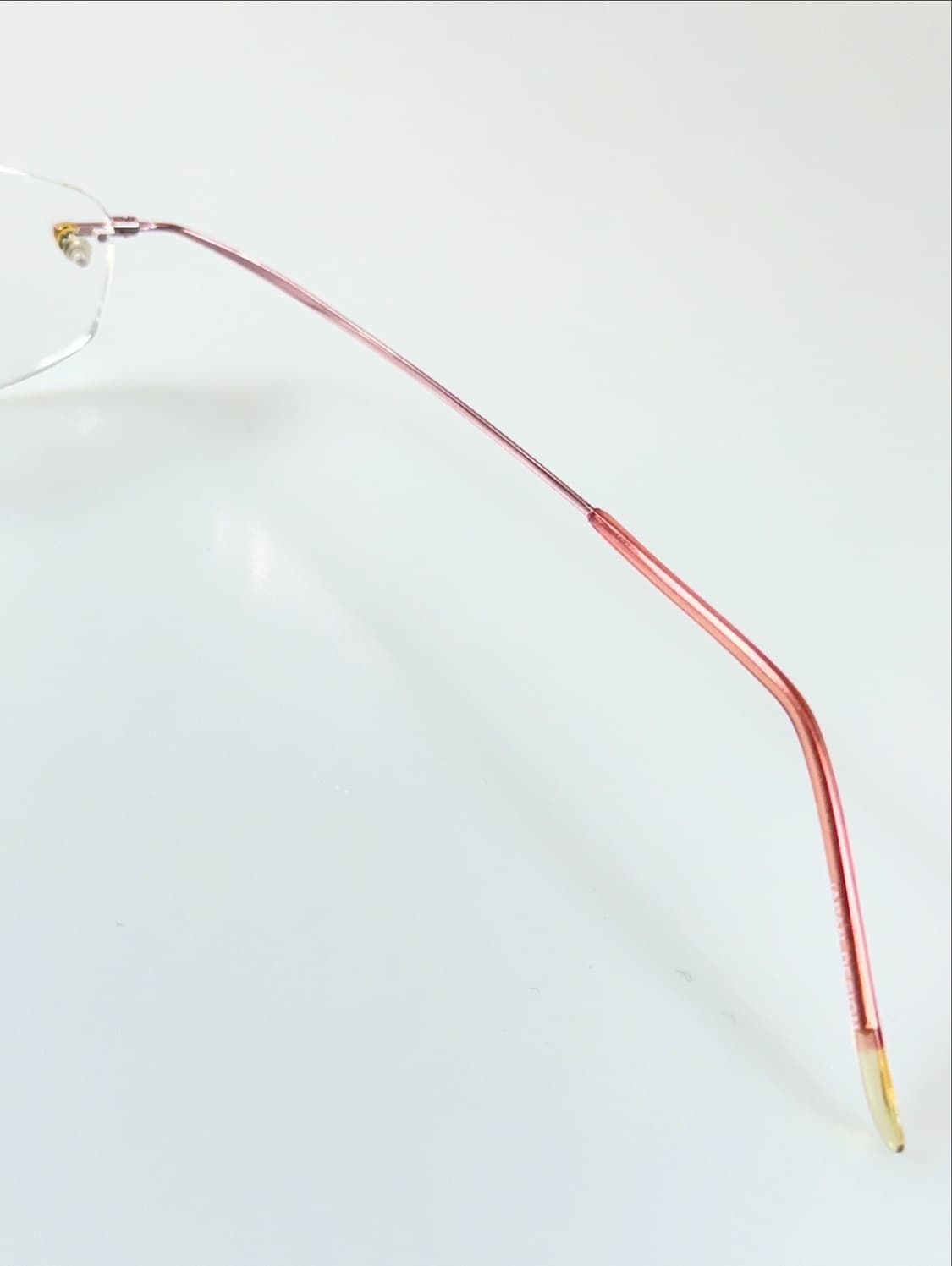 90s TITANIUM OPTICAL 무테 스퀘어 빈티지 안경 상품이미지6