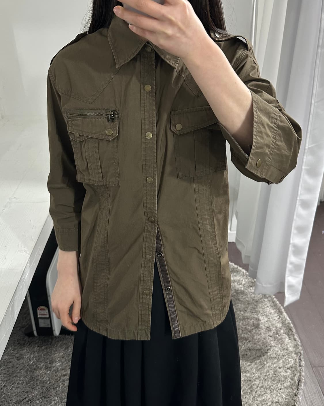 michel klein pocket shirt 상품이미지4