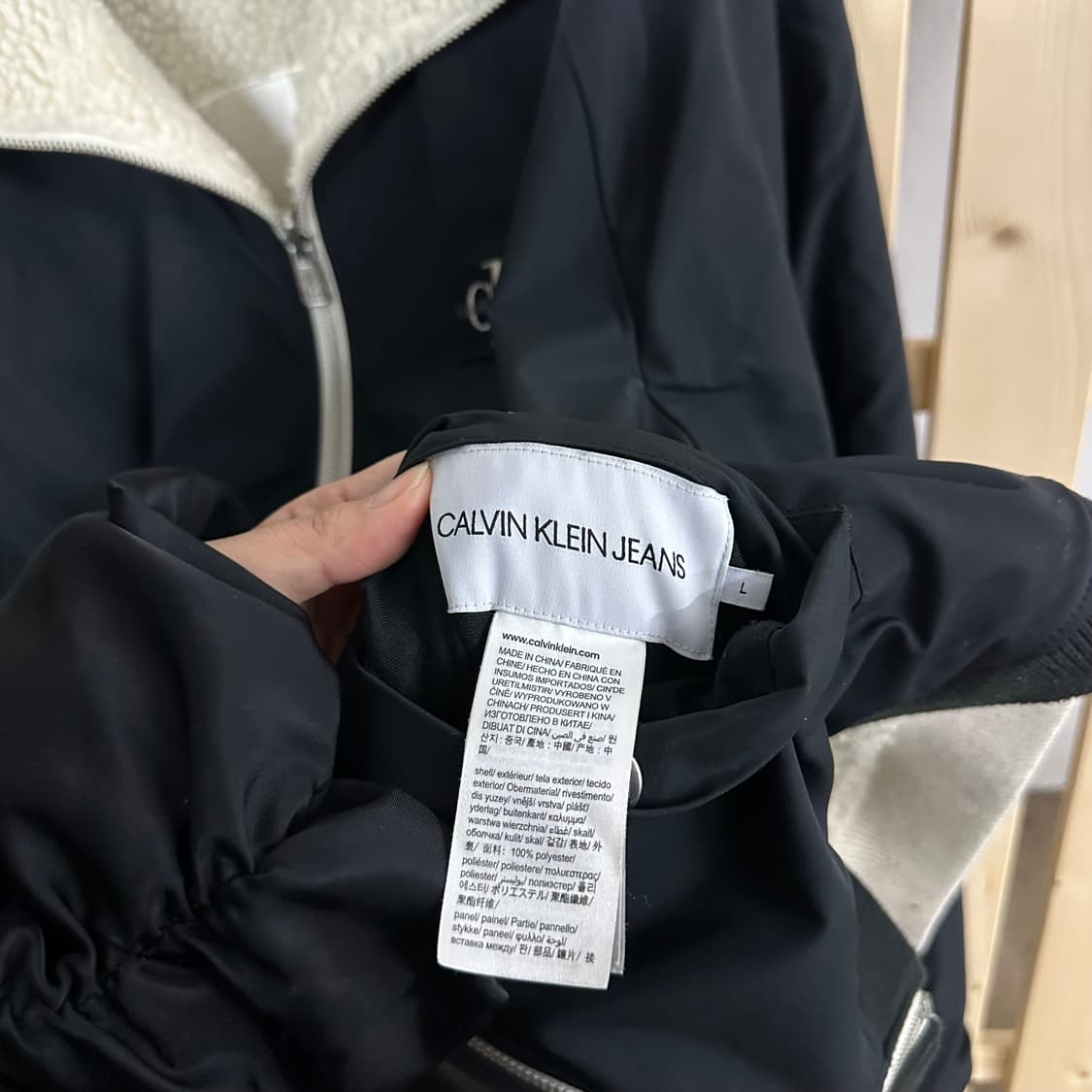 (L) 캘빈클라인 리버시블 양털 플리스 자켓 양면 상품이미지8