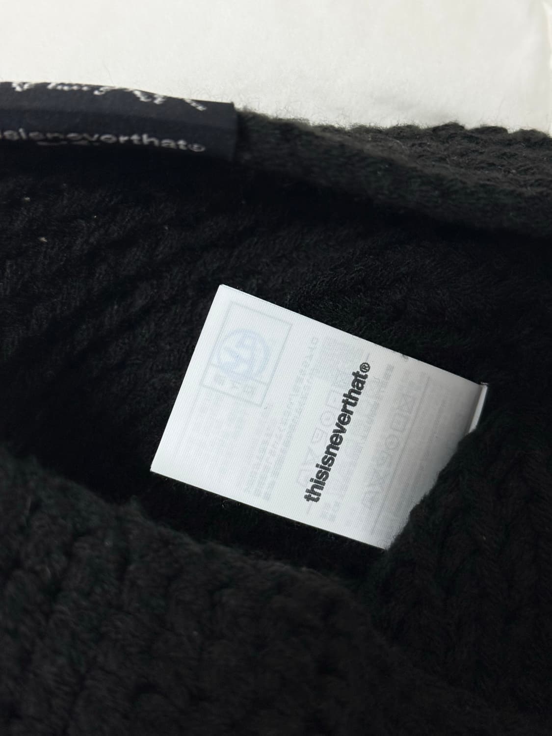 디스이즈네버댓 x 로꼬 위크 크로셰 비니 블랙 상품이미지2