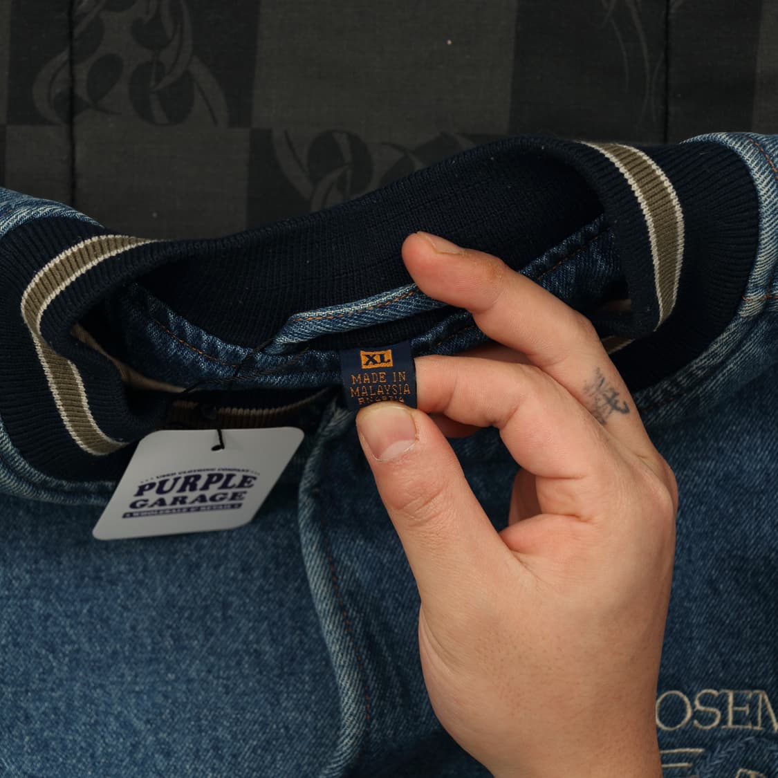  00S GERA FOR SPORTS 데님 바시티 자켓 상품이미지4