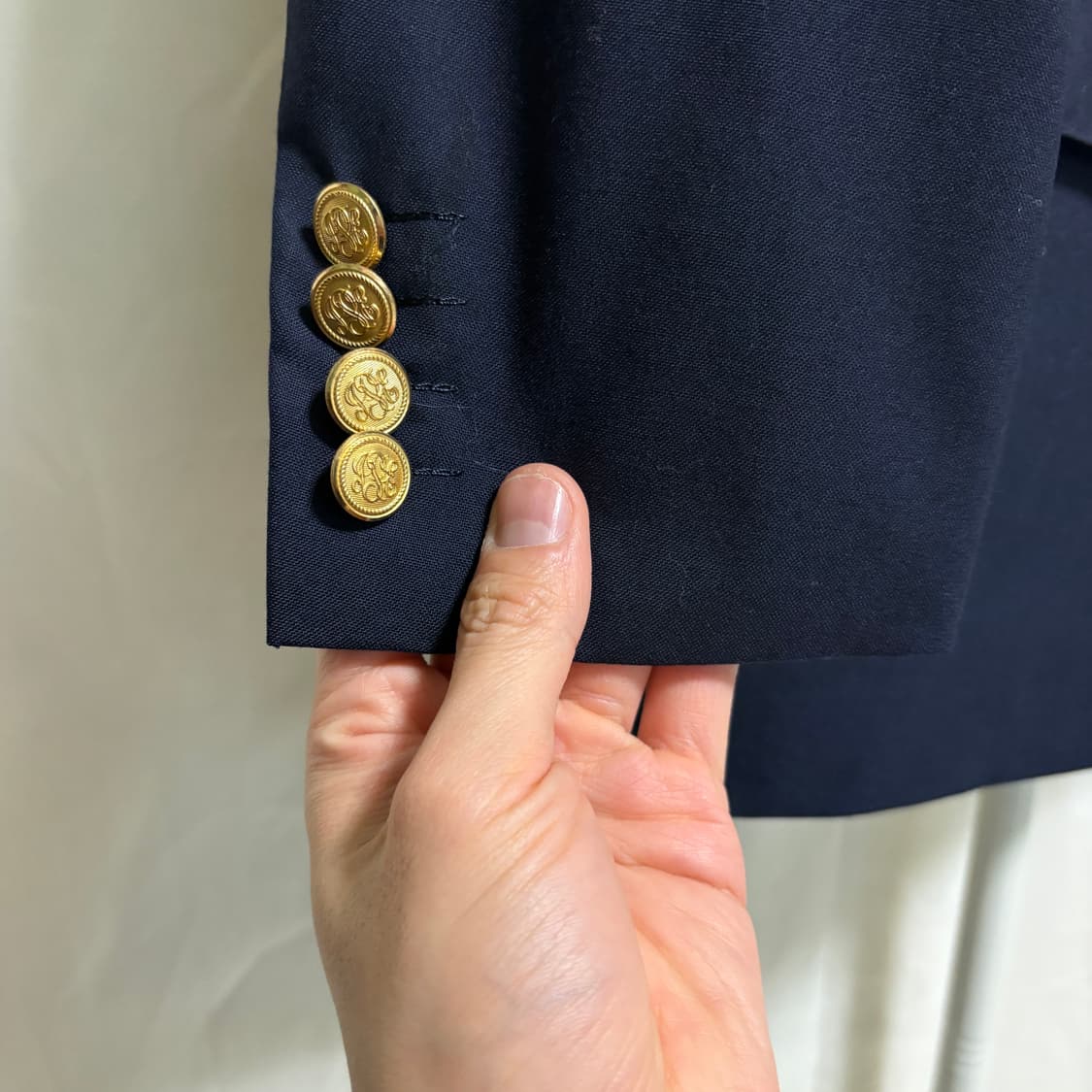 제이프레스 클래식 더블 금장 블레이저 / 네이비, M 상품이미지4