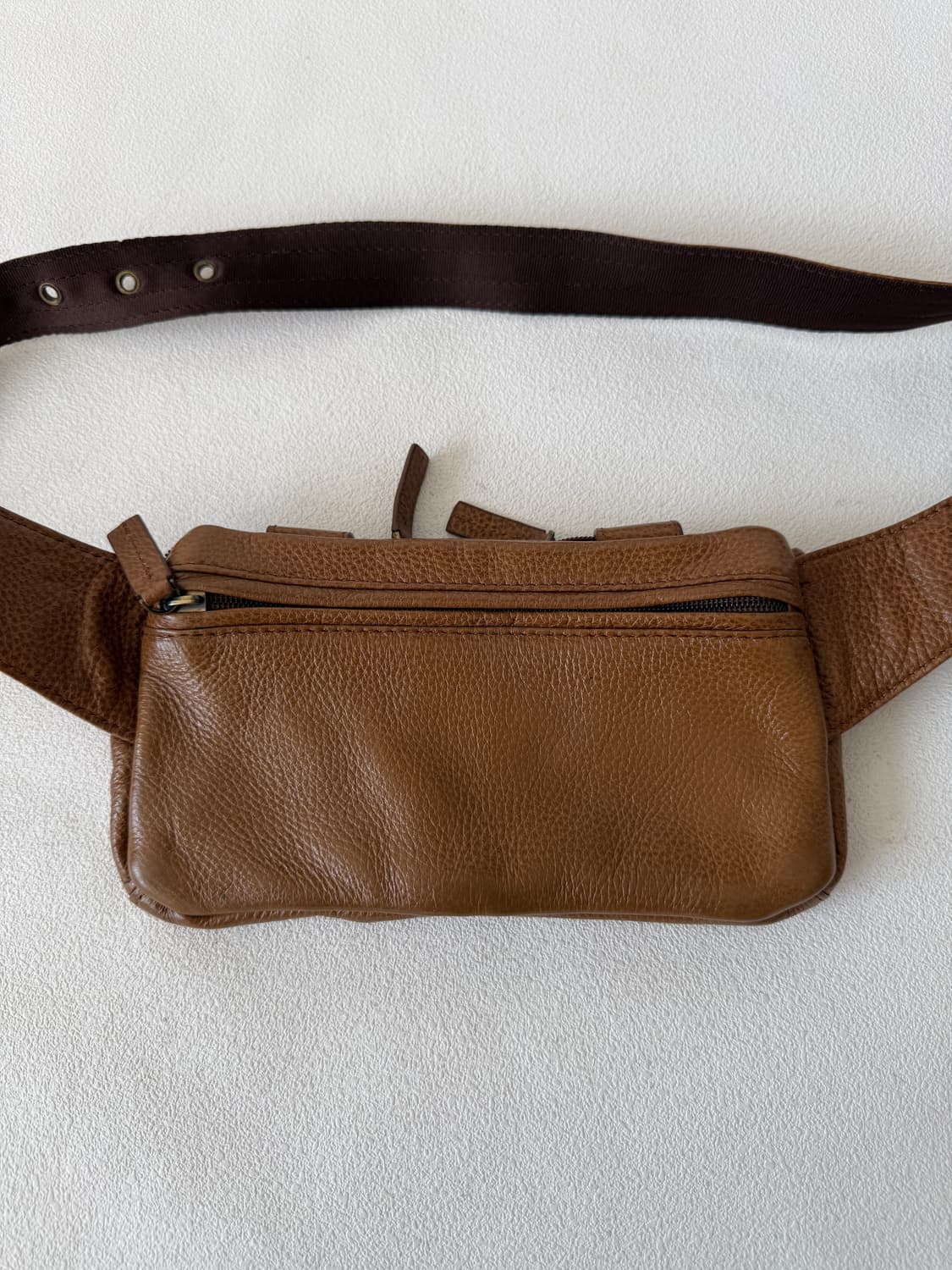 Pre owned 레더 힙색 보조가방 상품이미지6