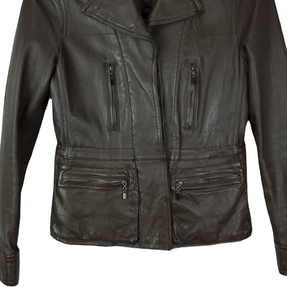 [일본빈티지] 리얼 램스킨 레더 빈티지 양가죽 자켓 브라운 M17480 상품이미지5