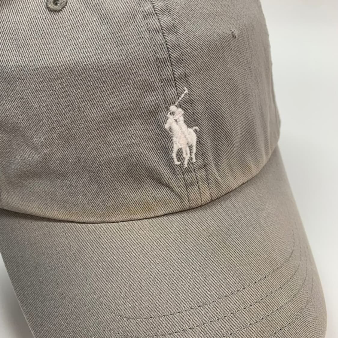 폴로 랄프로렌 워시드 그레이 치노 볼캡 상품이미지5