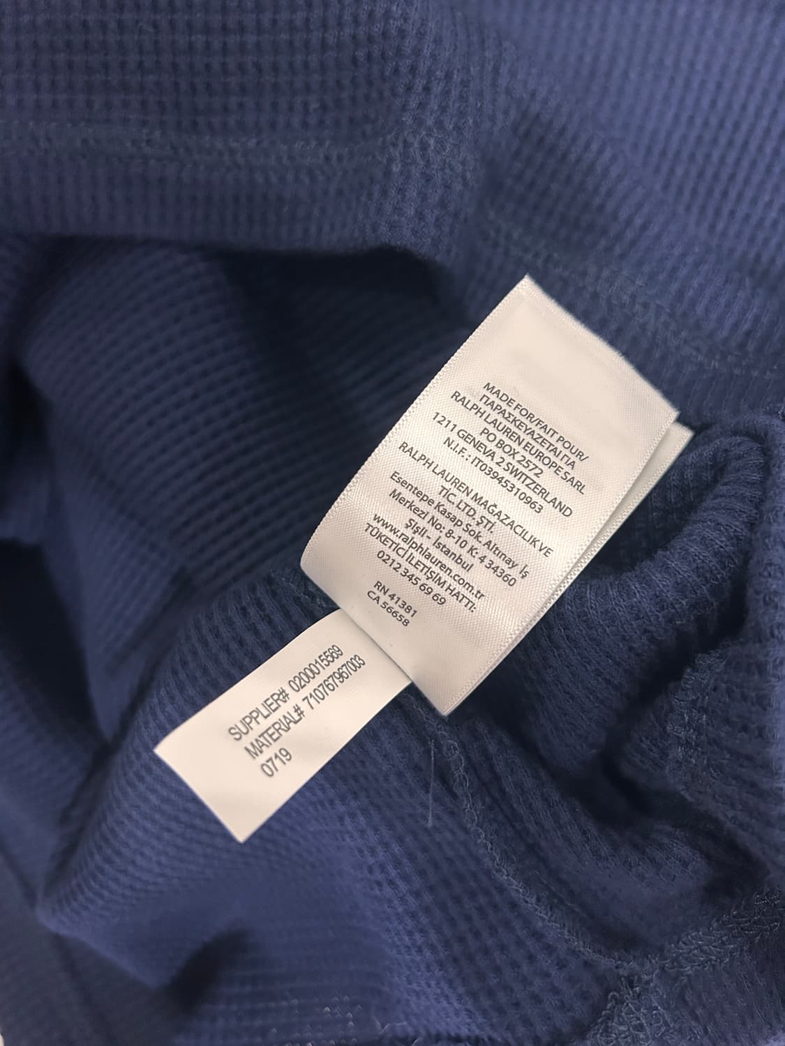 폴로 와플 맨투맨 M 상품이미지4