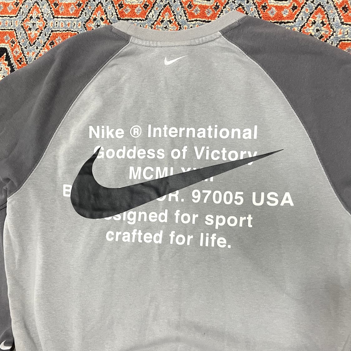 나이키 스우시로고 차콜 나그랑 맨투맨 남성M 상품이미지7