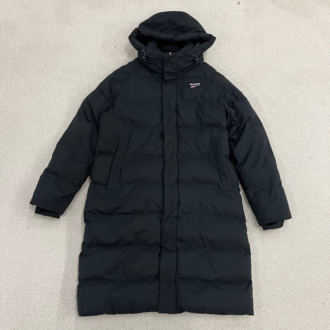 [XL] 리복 클래식 블랙 롱 패딩 점퍼 자켓 0105M1 상품이미지1