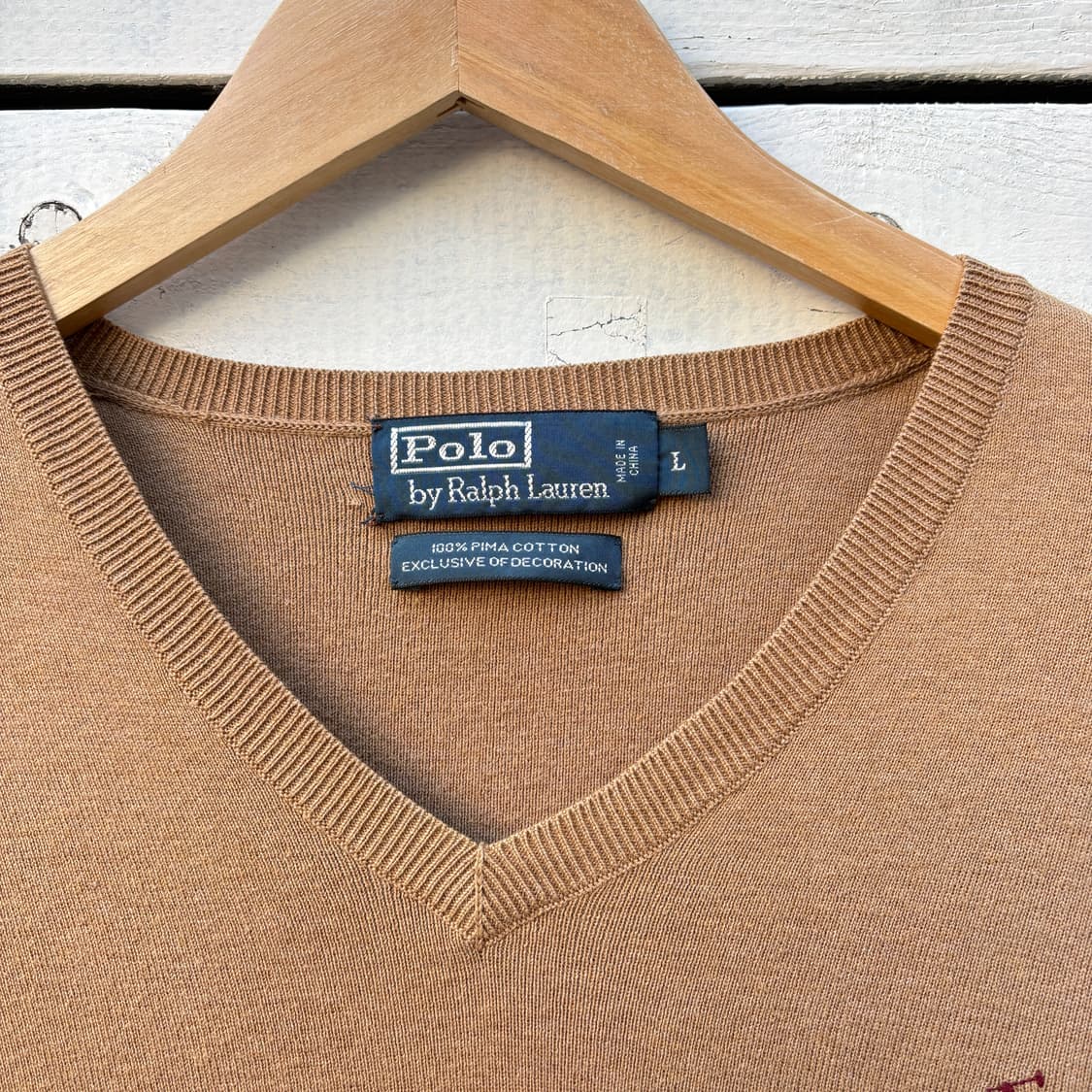Polo 폴로 피마코튼 브이넥 니트 상품이미지2