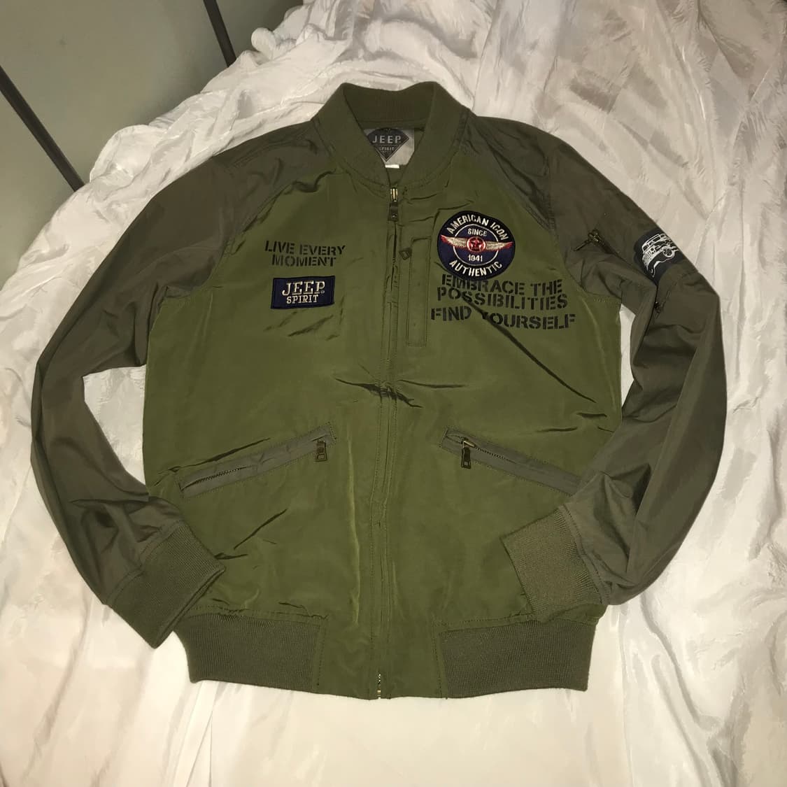 Jeep 지프 와투케 밀리터리 지퍼 크롭자켓 상품이미지2