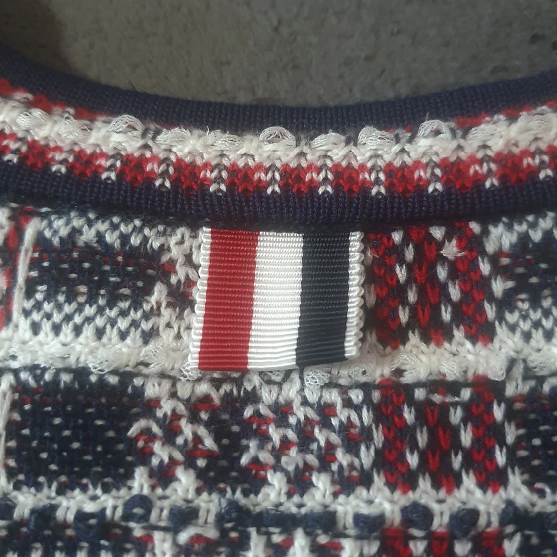 톰브라운 여성 자카드 마드라스 가디건 2 (66) 상품이미지8