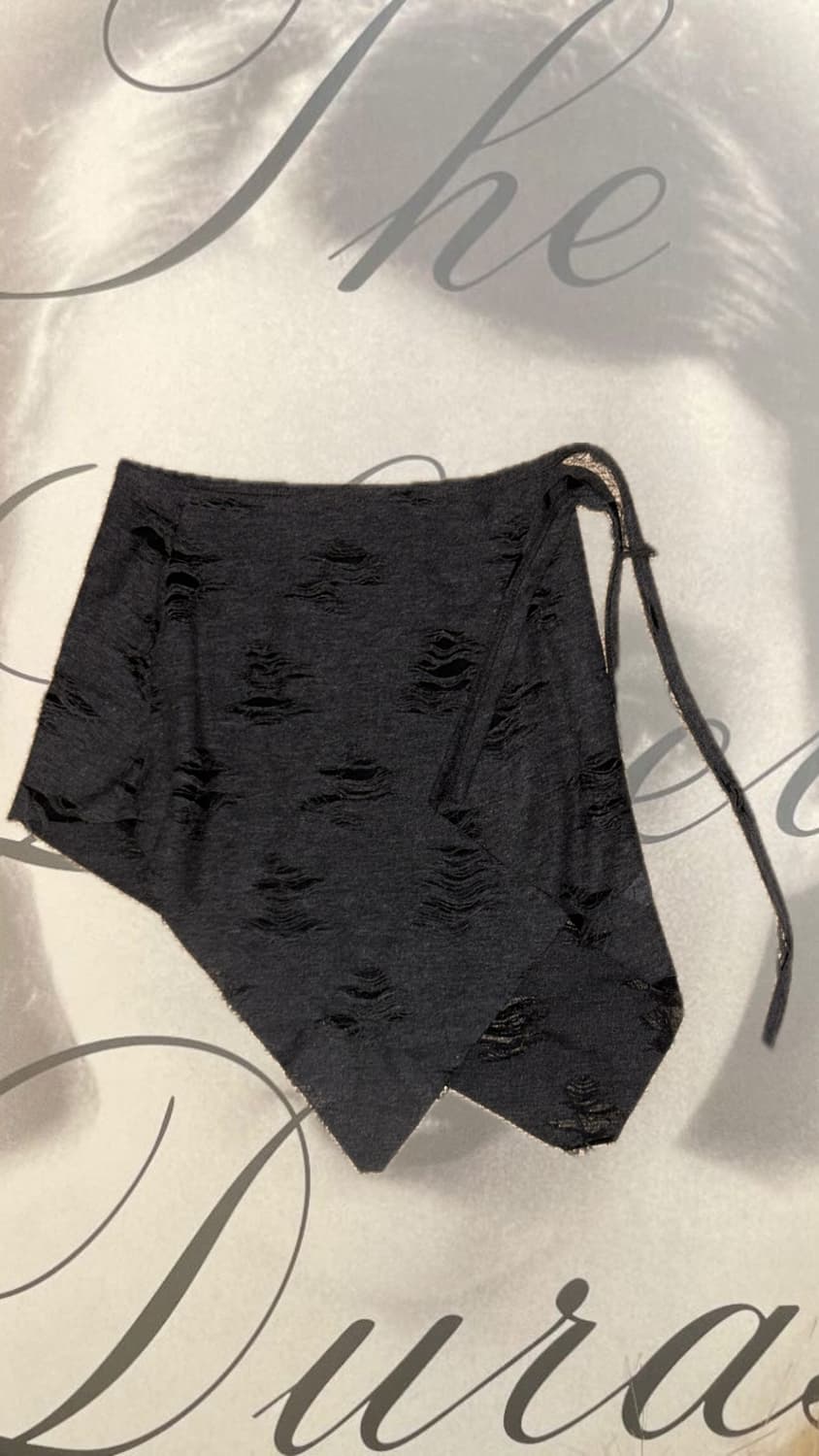 데미지 디테일 그런지무드 빈티지 멀티스커트 상품이미지1