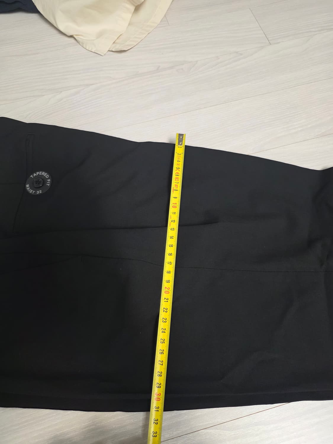 컨셉원 밴딩 블랙 테이퍼드핏 슬랙스 바지 32사이즈 새상품 상품이미지4