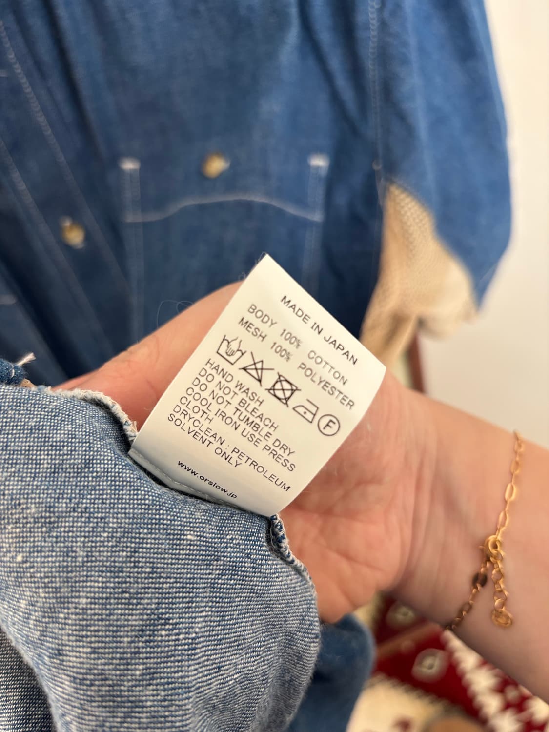 Orslow x beams 피싱셔츠 상품이미지7