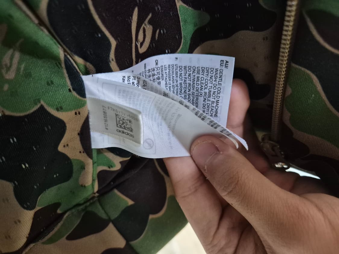 베이프 x 아디다스 슈퍼볼 샤크후드 저지 집업 상품이미지8