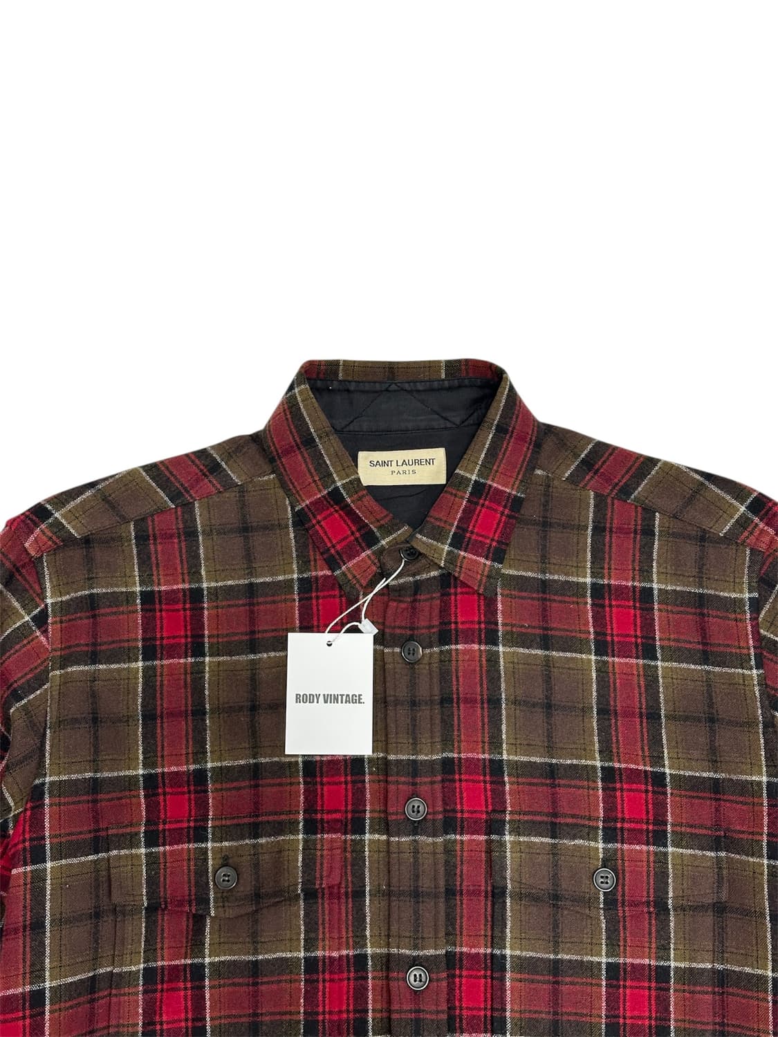 SAINT LAURENT PARIS 체크 플란넬 셔츠 (13FW) 상품이미지3