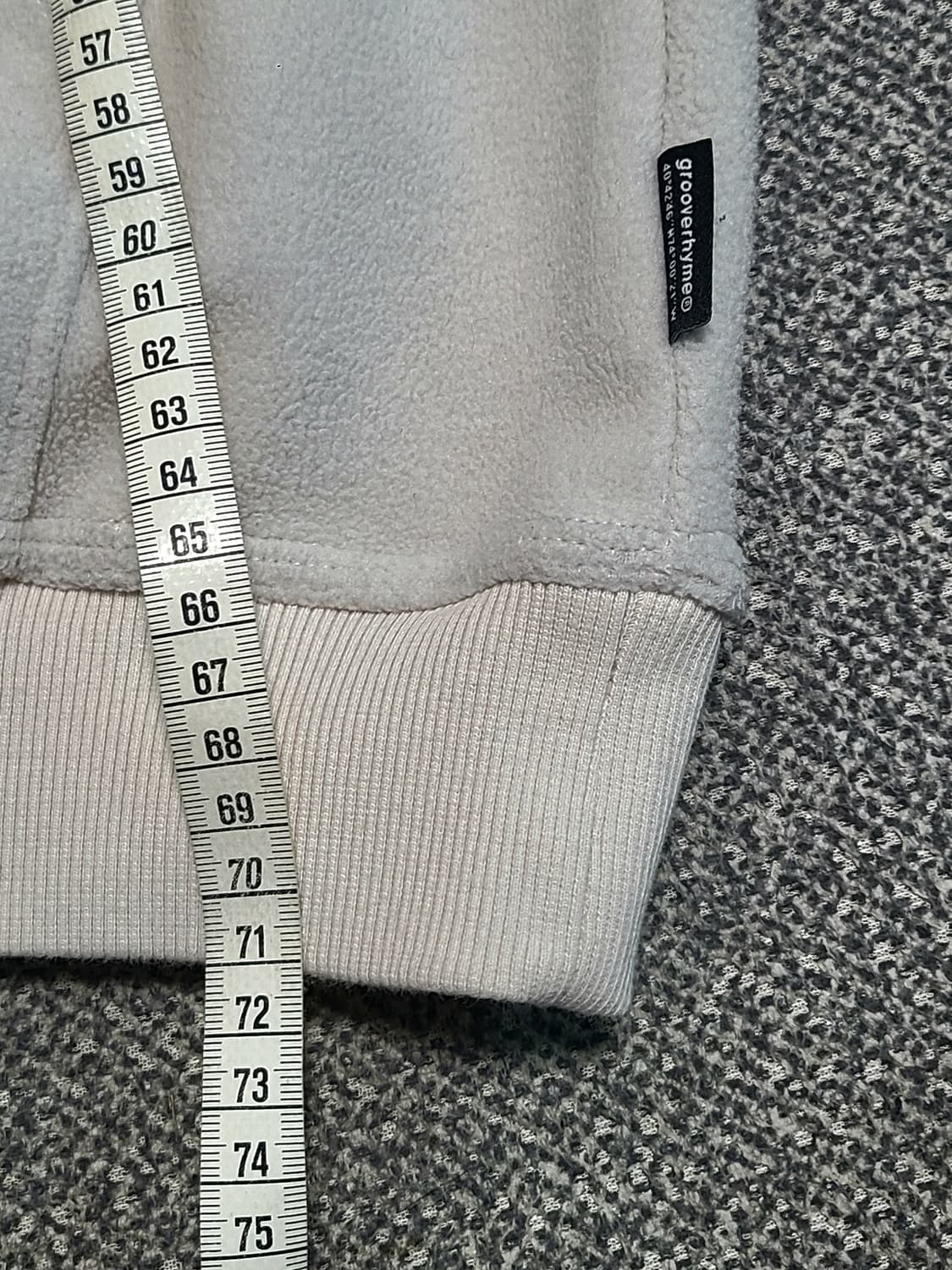 grooverhyme 하프집업 L 실측 120 로 낭낭하게 상품이미지5