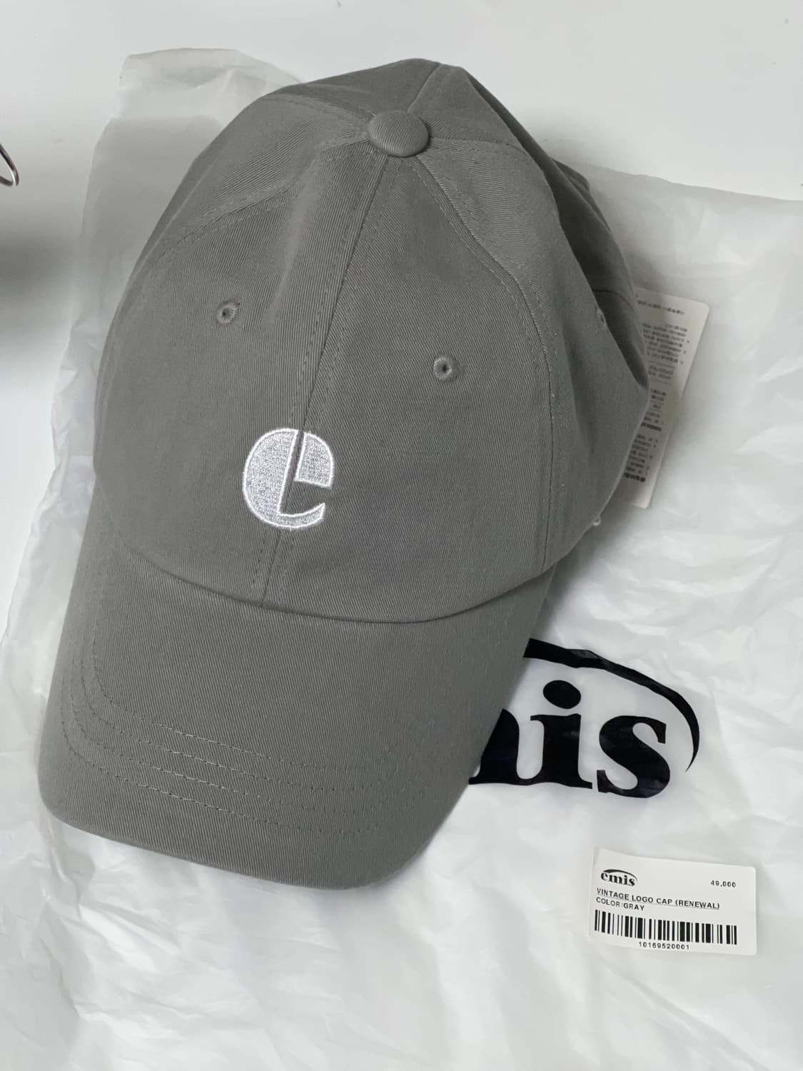 이미스 빈티지 로고 볼캡(리뉴얼) 그레이 상품이미지1