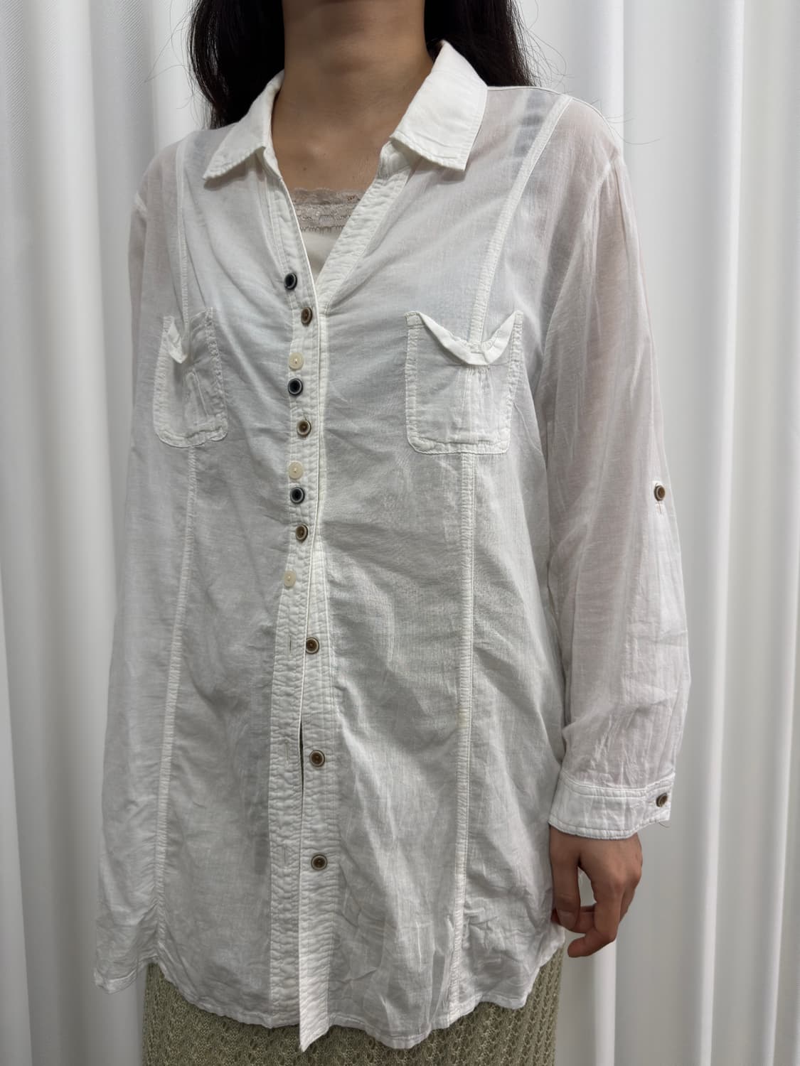 white button shirt 상품이미지2