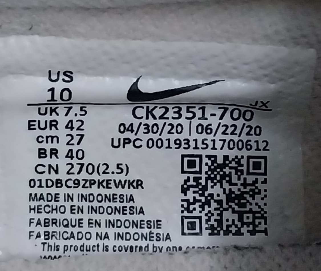 나이키 데이브레이크 스니커즈 270mm 상품이미지9