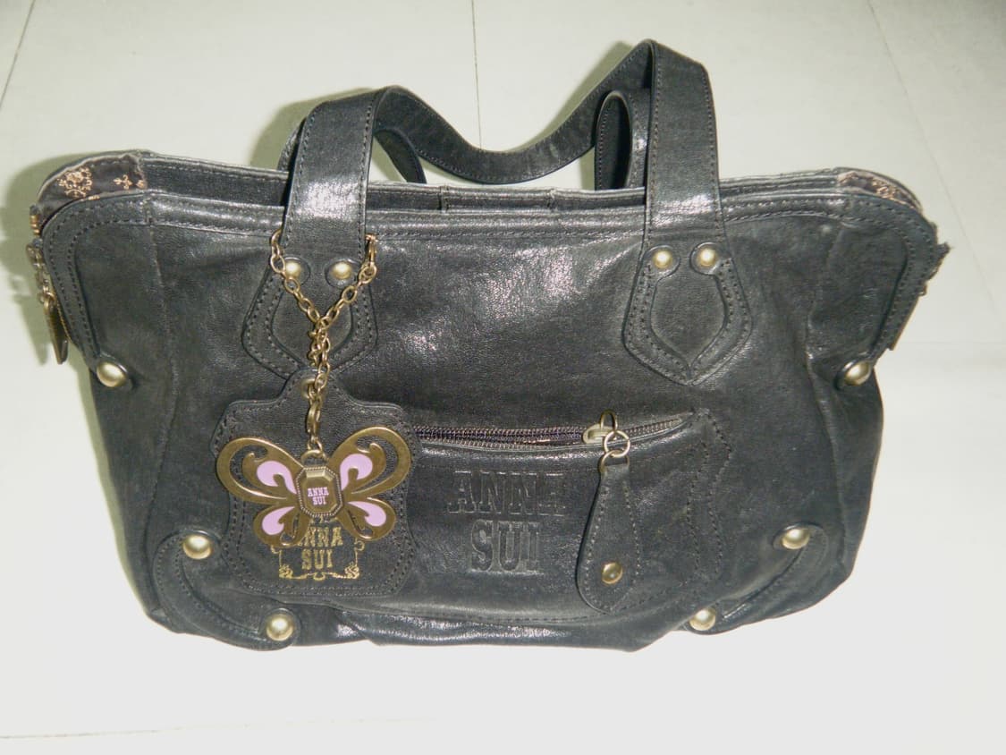 희귀) 안나수이 페어리 오리엔탈 나비 참 블랙 숄더백 상품이미지2