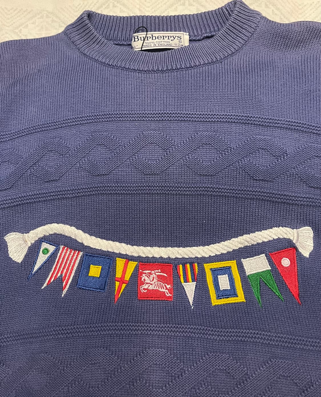 90s Burberrys 기마로고 스웨터 상품이미지5