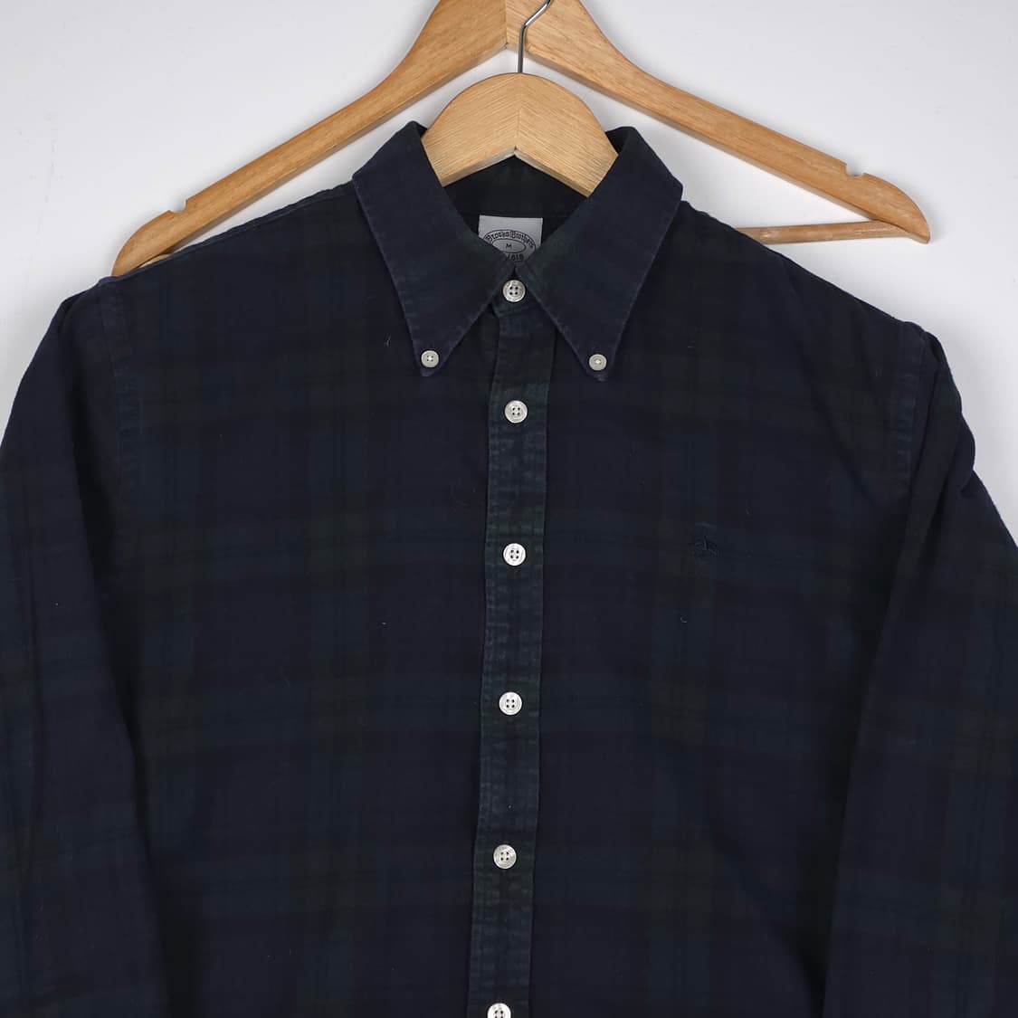 브룩스 브라더스 코튼셔츠 체크 (M) 상품이미지3