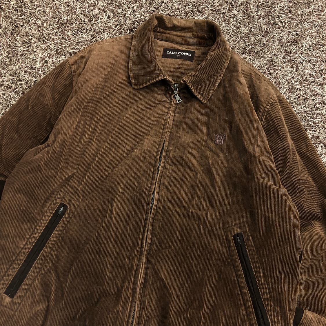 CASPI CONUS 빈티지 코듀로이 브라운 블루종 자켓 상품이미지2