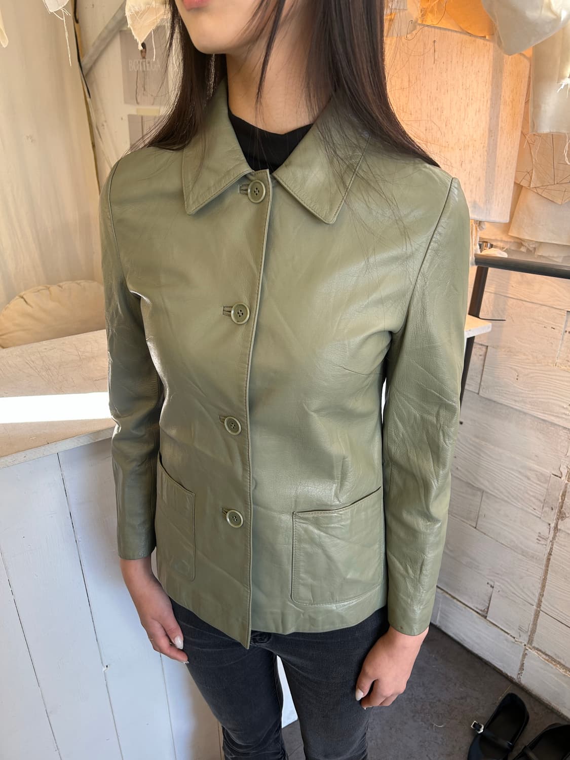 Katharine Hamnett london Leather jacket 상품이미지1