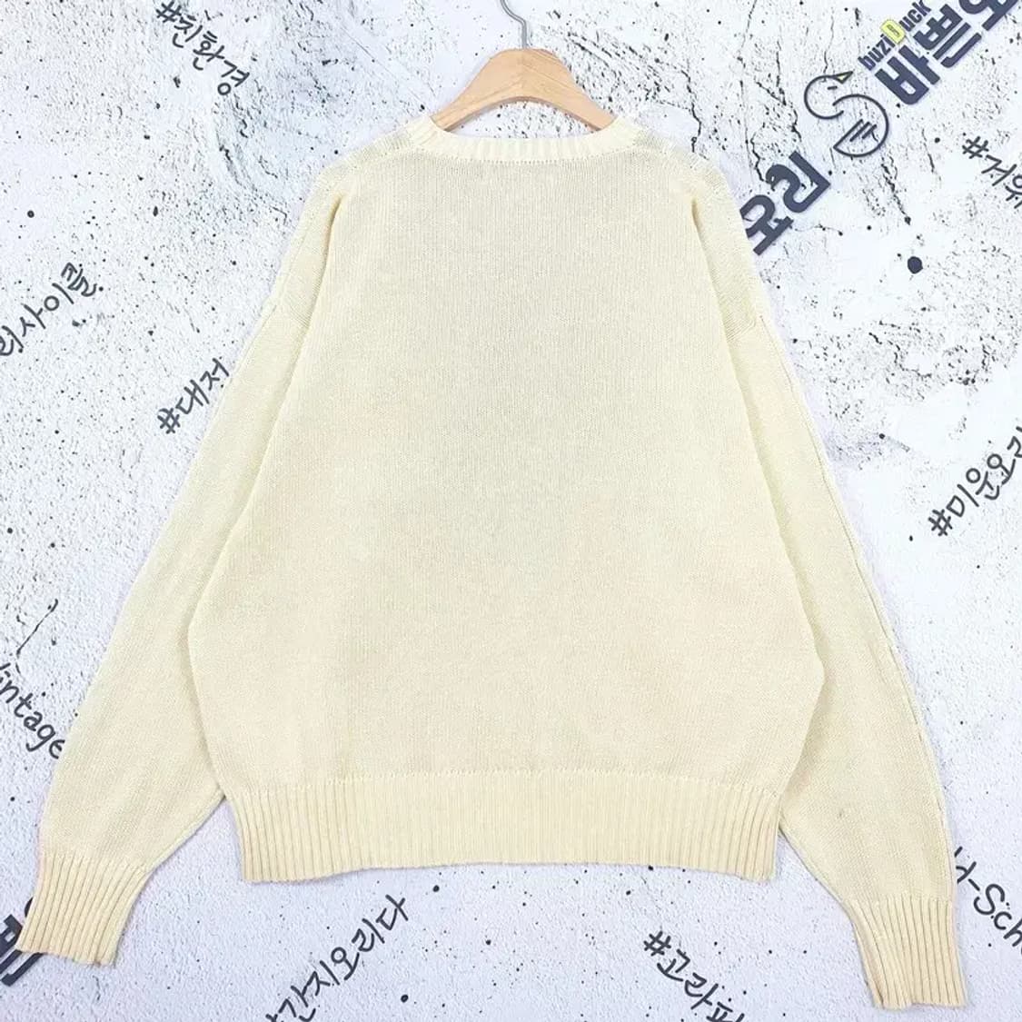 빈폴 BEANPOLE 꽈배기 니트 옐로우 2400001 상품이미지2