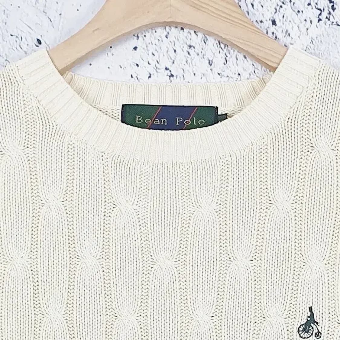 빈폴 BEANPOLE 꽈배기 니트 옐로우 2400001 상품이미지3