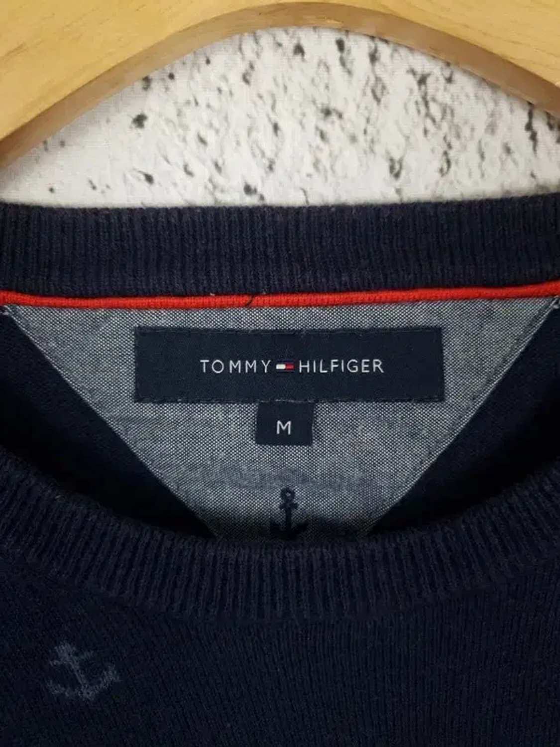 타미힐피거 TOMMY라운드 닻 니트 네이비 2400013 상품이미지9