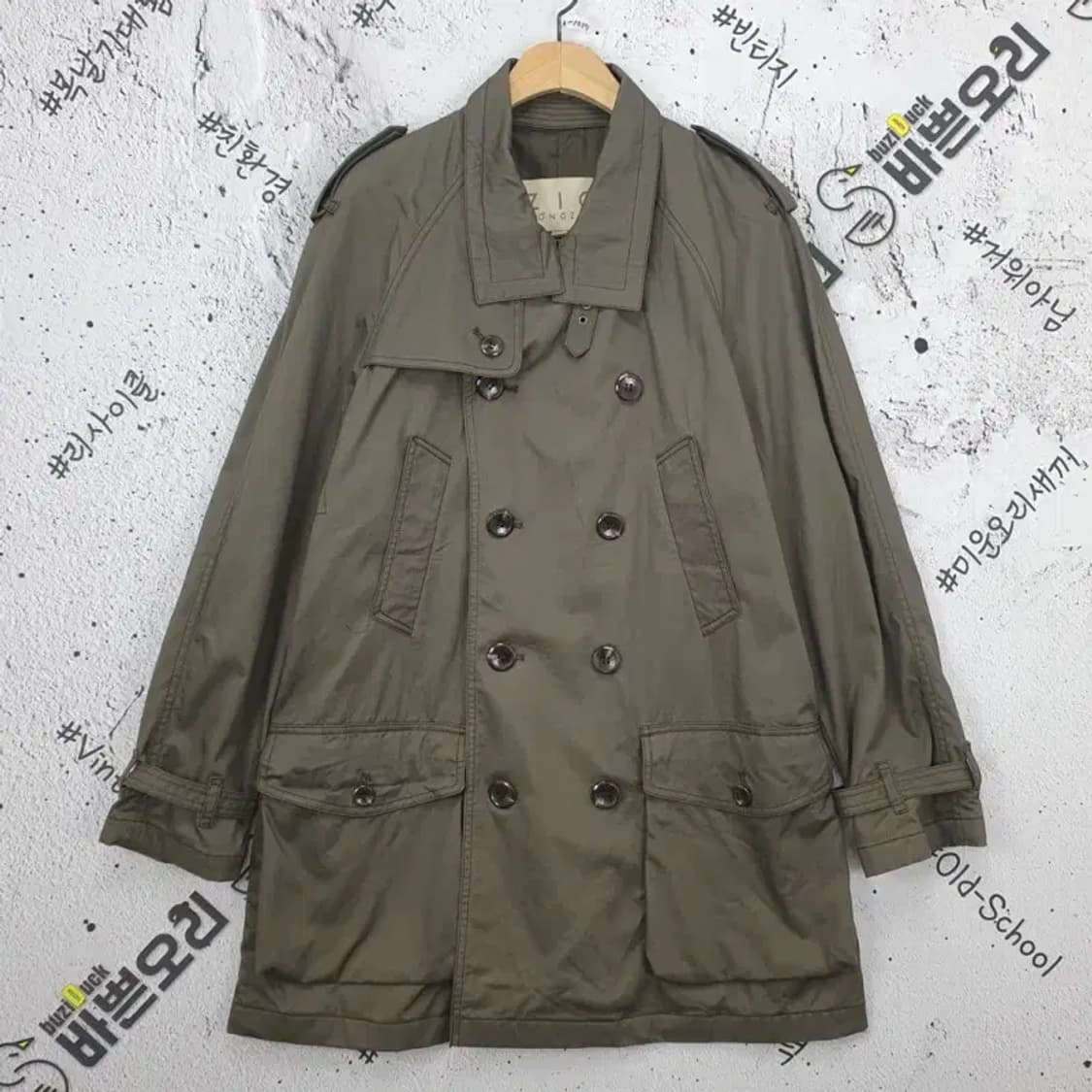 지오송지오 ZIOSONGZIO 트렌치코트 진카키 3200009 상품이미지1