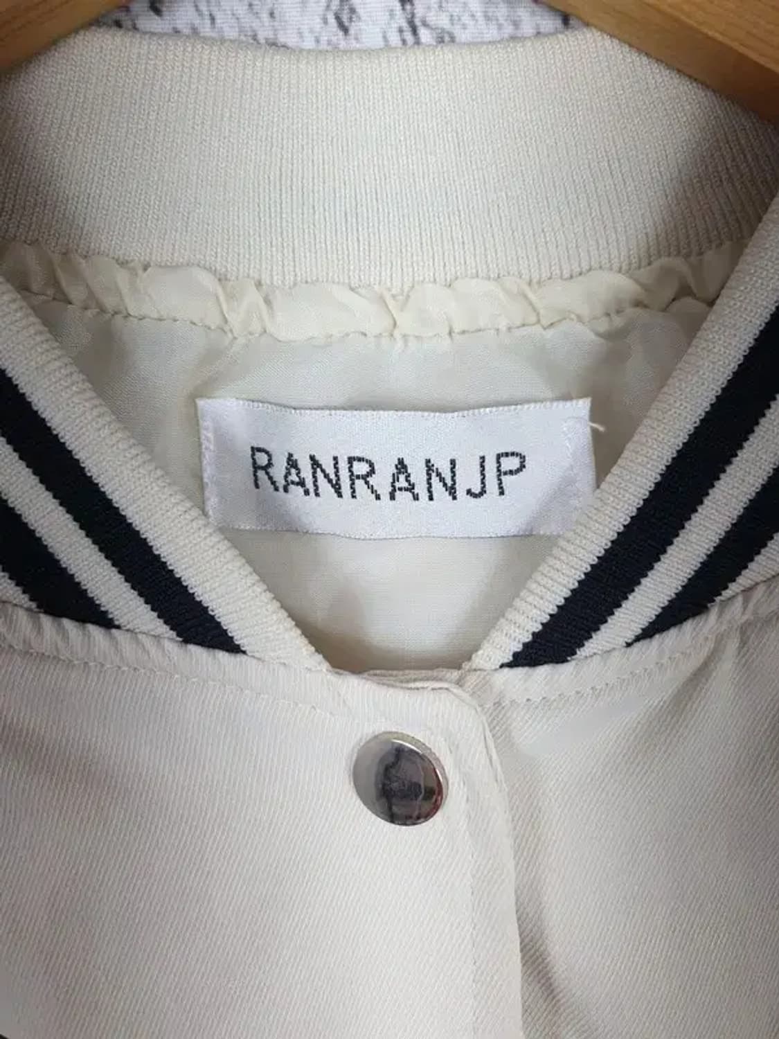 RANRANJP 여성 바시티 바스락 야구잠바 크림 3200040 상품이미지10