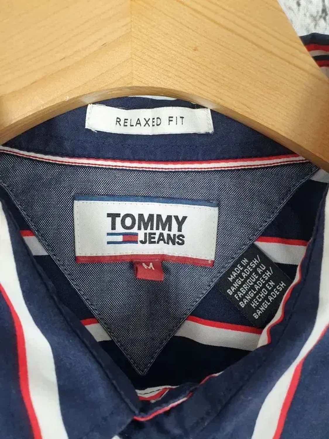 타미힐피거 TOMMY 셔츠 스트라이프 네이비 1100007 상품이미지8