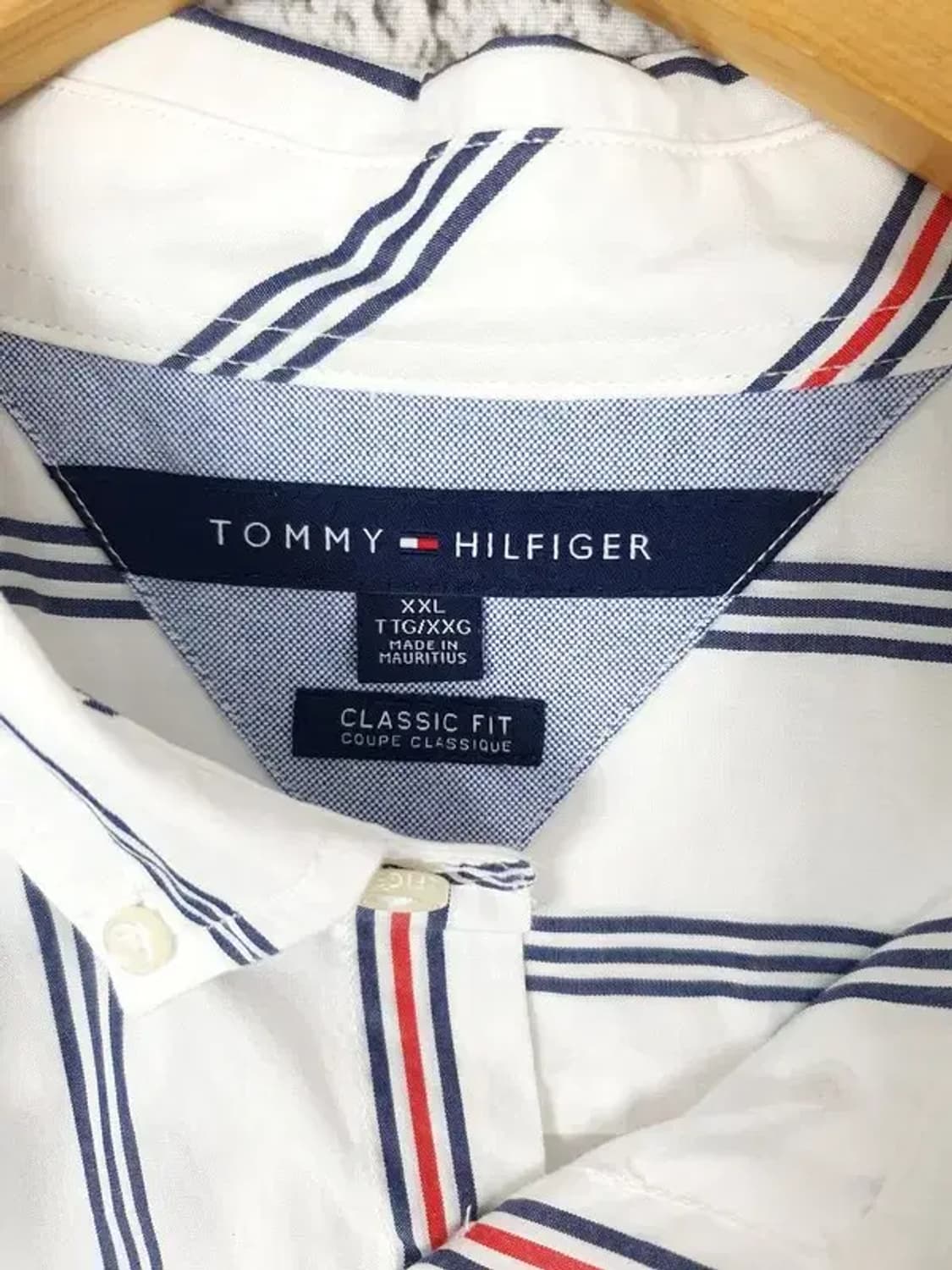 타미힐피거 TOMMY 셔츠 화이트 스트라이프 1100108 상품이미지9