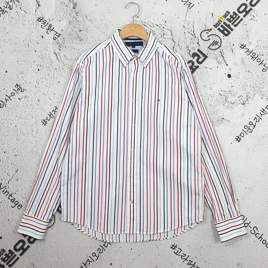 타미힐피거 TOMMY HILFIGER 셔츠 삼선 1100145 상품이미지1
