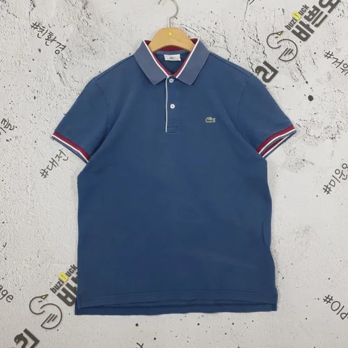 라코스테 LACOSTE 반팔 카라티 블루 4 1000253 상품이미지1