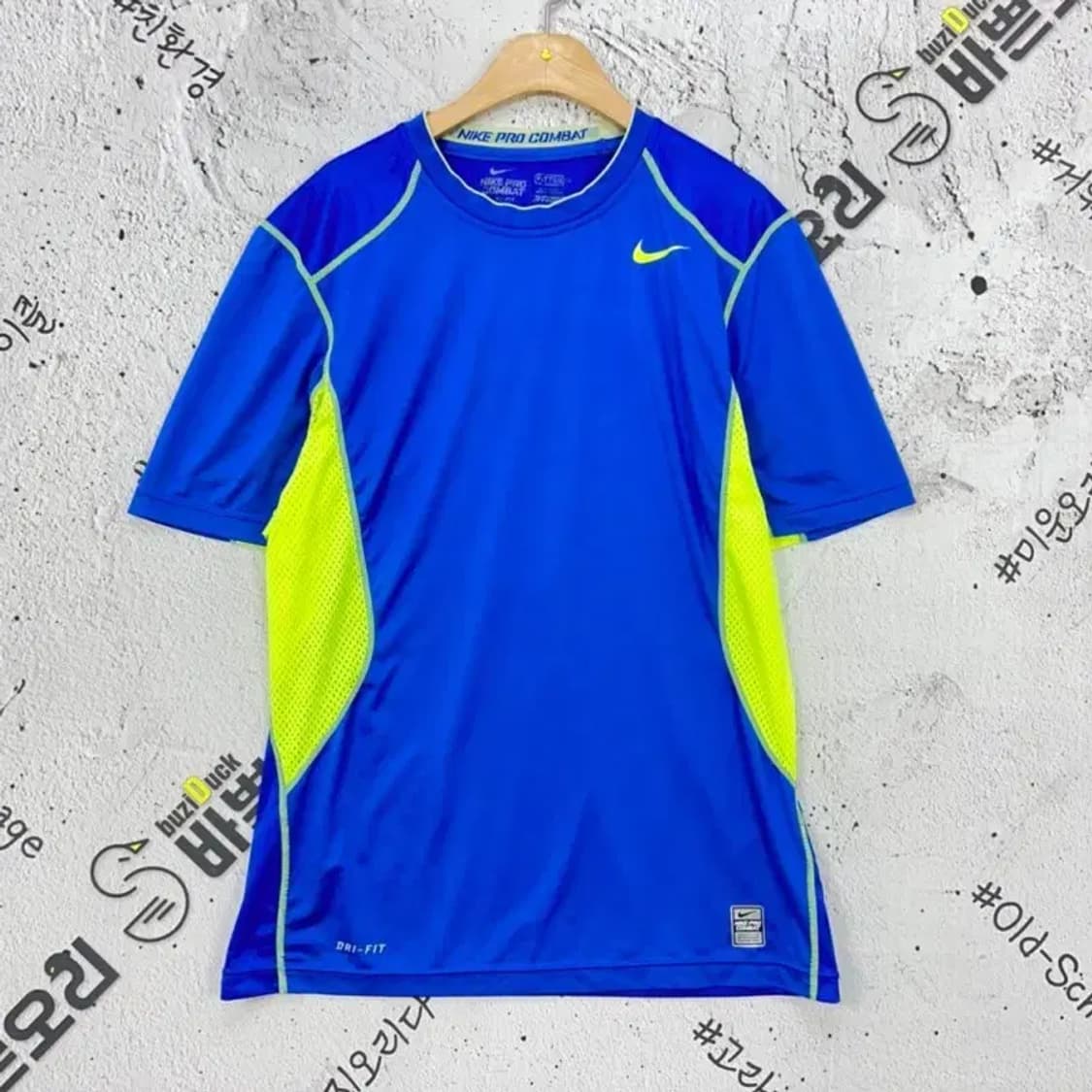 나이키 NIKE 기능성 프로컴뱃 반팔 티 블루 L 1000296 상품이미지1