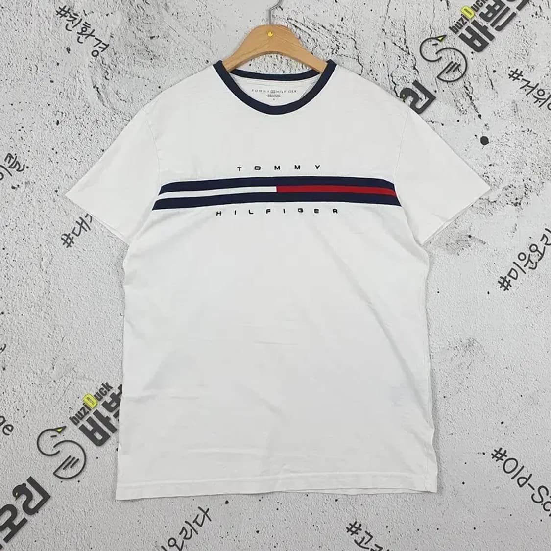 타미힐피거 TOMMY 반팔 티셔츠 화이트 S 1000434 상품이미지1